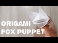 Origami Fox Puppet