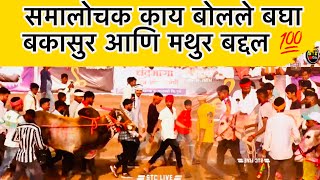 समालोचक काय बोलले बघा॥ बकासुर आणि मथुर बद्दल 😱🔥💯 #bailgada #bailgada #bailgadasharyat