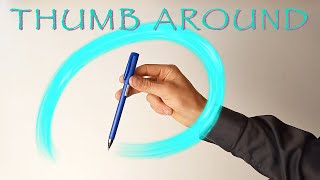 Thumb Around. Basic penspinning trick for beginners. Learn How to Spin A Pen - In Only 1 Minutes