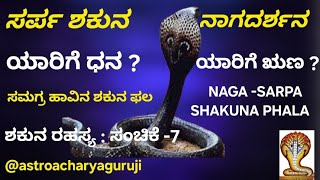 ಸರ್ಪ ಶಕುನ ಯಾರಿಗೆ ಧನ? ಹಾವು ನೋಡಿದರೆ ಭವಿಷ್ಯ ಉಜ್ವಲವೇ  ? - NAGA SARPA SHAKUNA