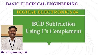 BEE 306 BCD Subtraction using 1's complement