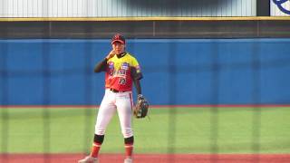 女子プロ野球に行ってみた！／＃23川端友紀の華麗なセカンドの守備練習／2017.7.17　埼玉アストライア×京都フローラ　うそにゃん　神宮球場