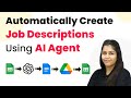 How to Automatically Create Job Descriptions Using AI Agent