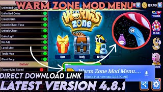 Worm Zone.io Mod Menu 4.8.1 latest Version 2023 Direct Download | Warm Zone.io Mod Apk