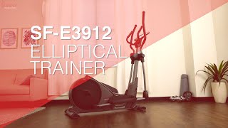 Magnetic Elliptical Machine w/ Device Holder, Programmable Monitor & Heart Rate Monitoring SF-E3912