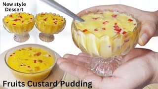 Simple and Easy Fruit Custard Pudding Recipes | Pudding Siam Dan | The Most Popular Dessert