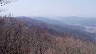 高岳山の山頂風景　山口県山口市阿東町