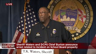 JSO announces arrest related to incident on Duval County School Board property