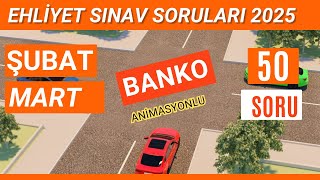 Ehliyet Sınav Soruları 2025 | Şubat, Mart Çıkmış Ehliyet Sorularını Çöz