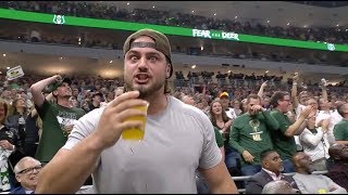 Aaron Rodgers And Company Put On A Beer Chug Competition And The Crowd Went Crazy