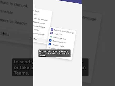SET A REMINDER to Follow Up on a Teams Message or Chanel Conversation! #shorts