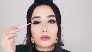 آموزش سایه اسموکی سبز کله غازی🦆💚 |Eyeshadow TUTORIAL