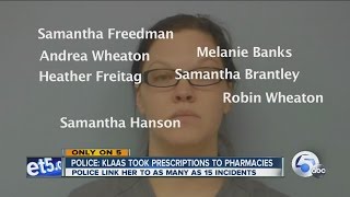 Woman uses fake names to get pain meds from hospitals