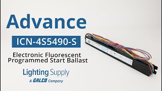 Philips Advance Electronic Fluorescent Programmed Start Ballast (ICN-4S5490-S)