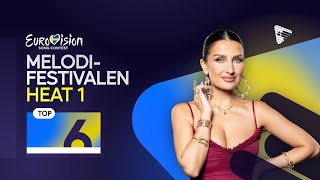 🇸🇪 Melodifestivalen 2025 - Heat 1 | My Top 6 | Comments \u0026 Ratings (Eurovision 2025)