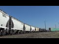 bnsf 7411 leads a freight barstow il 4 2 21