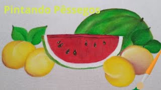 Pintando Pêssegos (painting peach)