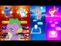 My little pony baby Team Name Princess Luna🆚 Princess Celestia🆚 Spike🆚 Apple Bloom Tiles Hop Game