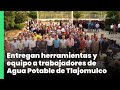 Entregan herramientas y equipo a trabajadores de Agua Potable de Tlajomulco | Jalisco Noticias