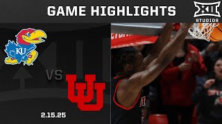 #17 Kansas vs. Utah Game Highlights | 2024-25 Big 12 Men’s Basketball