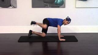 how to do the Dirty Dog leg exercise