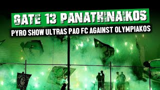 Pyro Gate 13 Panathinaikos Ultras at Derby | Panathinaikos - Olympiakos | Greece League (09.04.23)