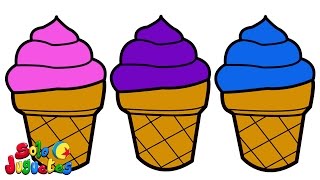 🔠 APRENDER COLORES 🔠 Aprender los colores con helados | Vídeos Educativos