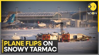 Toronto Plane Crash Leaves Dozens Injured On Snowy Tarmac | World News | WION