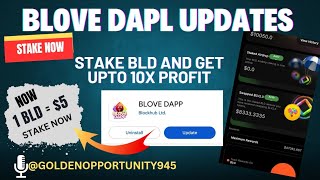 Free Airdrop BLove Dapp Staking Updates| Staking Active BLD at $5 | BLD Staking 10X Reward