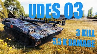 UDES 03 Green Field 3 Kills 5,5 K Damage World of Tanks