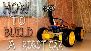 WOW! HOW TO BUILD A DIY ARDUINO OBSTACLE AVOIDING ROBOT CAR! AT HOME.....