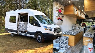 This Couple Downsized from Full-Size RV to DIY Van BUILD | Van Tour