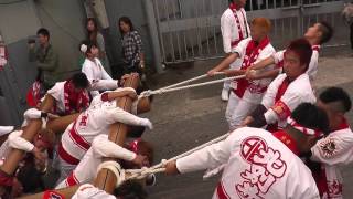 2015年10月17日　建水分神社参道～北別井～だんじり