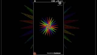 Colorful star ⭐ like graphic program using python | turtle graphics