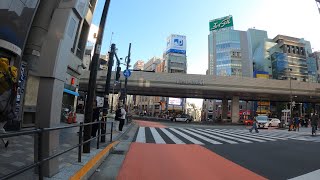 Tokyo Bike 大江戸線 後半 国立競技場から清澄白河 青山 六本木 麻布十番 築地 月島 4K