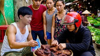 CEO Trieu Khang brings pork to the market to sell, Takes care of pets, Cooking