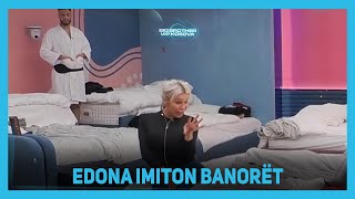 Edona imiton banorët e tjerë, dhuron momente qesharake