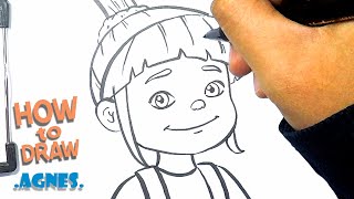 How to Draw Agnes from Despicable Me | Easy Drawing | Cartoon Drawing