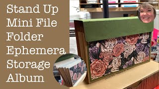Stand Up Mini File Folder Ephemera Storage Tutorial