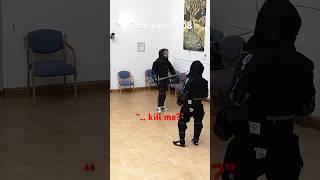 opponent totally ignores feint, and strikes direct and true #hema #longsword #martialart