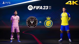 FIFA 23 - Inter Miami vs Al Nassr Ft. Messi vs Ronaldo, Friendly Match | PS5™ Gameplay [4K60]
