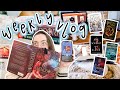 i finished 5 books this week, organized my home library, + reading journal!! | WEEKLY READING VLOG