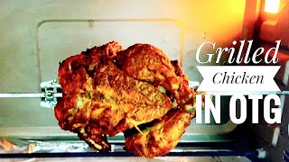 Grilled chicken in OTG #ഗ്രിൽഡ് ചിക്കൻ ഉണ്ടാക്കാം  #morphy richards 60 #grilledchickenmalayalam