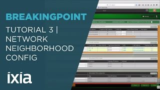 Tutorial 3   Configuring a Network Neighborhood on Ixia BreakingPoint