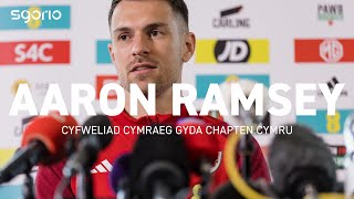 “Barod am y cyfrifoldeb” Aaron Ramsey | Capten Cymru | Wales Welsh Interview