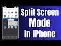 How to use split screen in iPhone | Split Screen ios 17 | Split Screen mode in iPhone | 2023