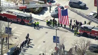 Procession For Fallen Chicago Firefighter Michael Altman