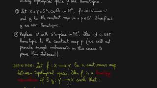 1.1 Introduction to Algebraic Topology. Homotopy.