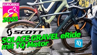 EUROBIKE HIGHLIGHTS: Scott Solace Gravel eRide 2024 with TQ motor