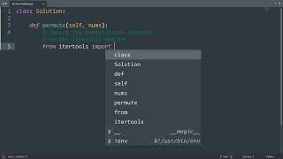 Leetcode 46. Permutations in Python | Python Leetcode | Python Coding Tutorial | Python Coding ASMR